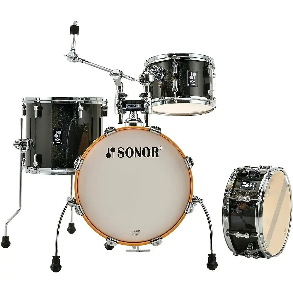 Ударная установка акустическая SONOR AQX Jungle Shell Pack Black Midnight Sparkle