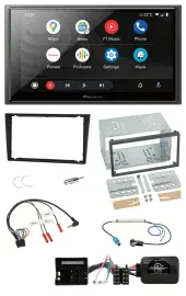 Pioneer USB 2DIN DAB Lenkrad Bluetooth Autoradio für Opel Corsa C Tigra Vectra C