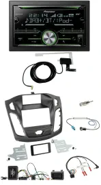 Pioneer CD USB Lenkrad Bluetooth 2DIN DAB Autoradio für Ford Focus 2011-2014