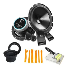 NVX VSP65KIT2F 250 W 6.5″ 2‑Ω 2‑Way Component Speakers + Accessories