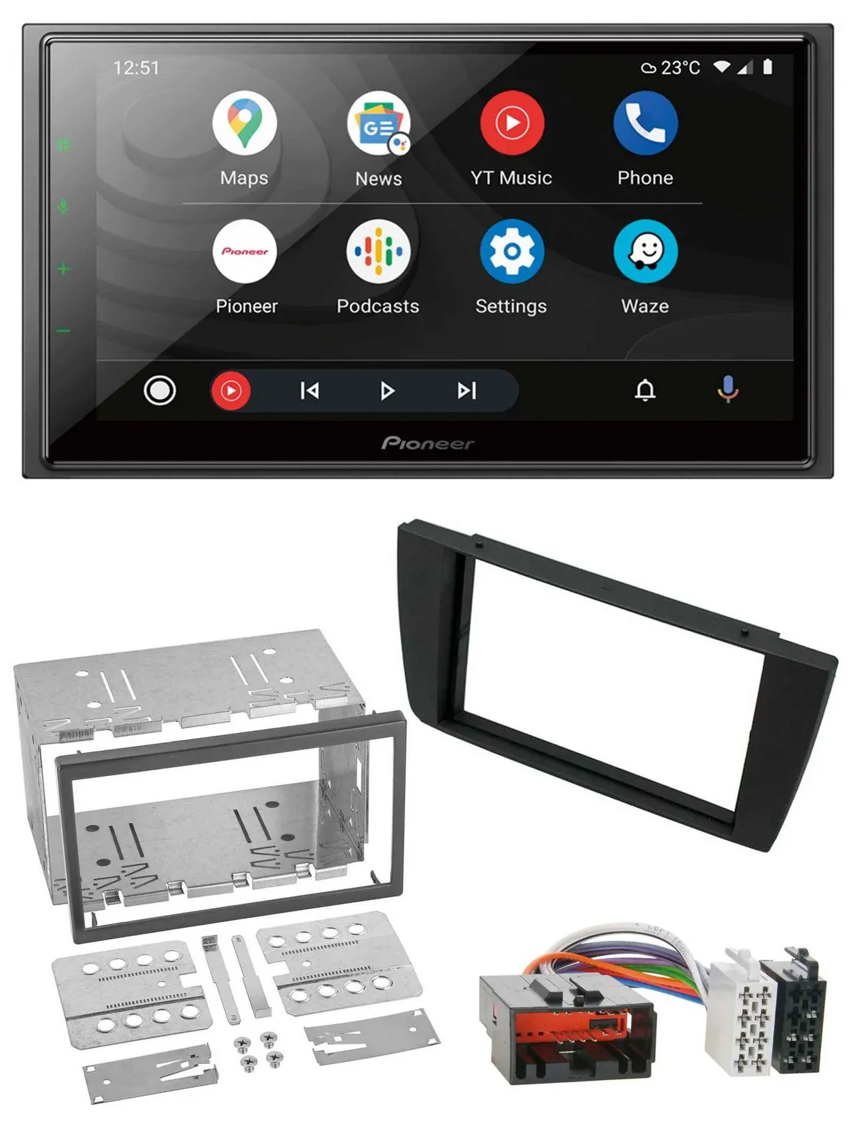 Pioneer USB 2DIN DAB MP3 Bluetooth Autoradio für Jaguar X-Type S-Type 2003-2008