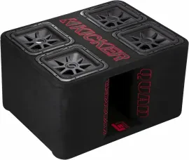 Сабвуфер Kicker 47QL7R122, фазоинверторный, 4×12"
