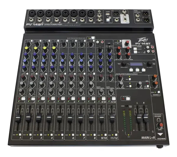 Аналоговый микшерный пульт Peavey PV 14BT 14-Channel Mixer w/Bluetooth