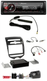 Pioneer MP3 DAB 1DIN Lenkrad USB Autoradio für Hyundai ix20 ab 2010 man. Klima