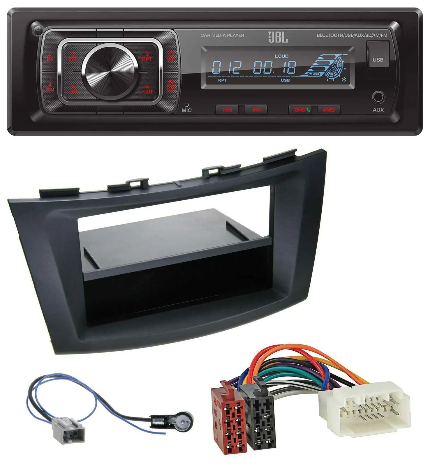 Автомагнитола для Suzuki Swift (FZ/NZ, с 2010) JBL SD/AUX/USB/Bluetooth, MP3