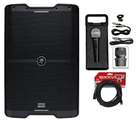Mackie SRM210 V-Class 10” 2000w Powered PA DJ Speaker w/Bluetooth+Microphone
