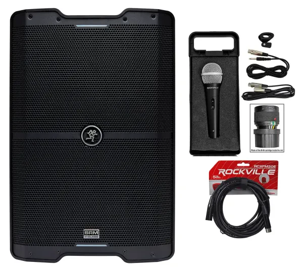 Mackie SRM210 V-Class 10” 2000w Powered PA DJ Speaker w/Bluetooth+Microphone