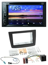 Pioneer Bluetooth 2DIN USB DVD DAB MP3 Autoradio für Alfa Romeo Mito 08-14 955 I