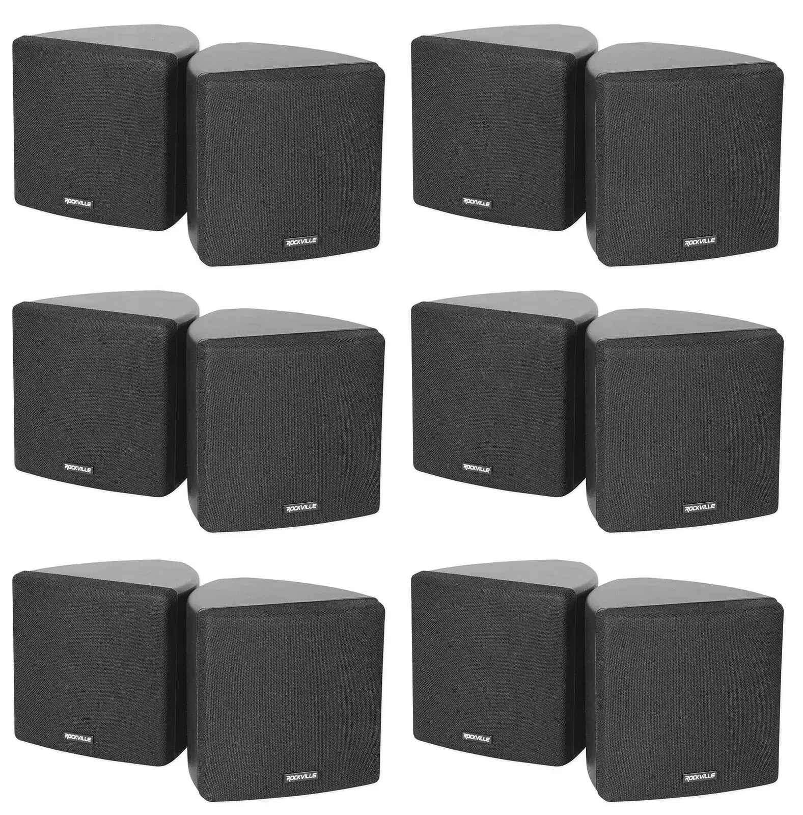 Настенная акустика Rockville Cube 70v Black (12 штук)