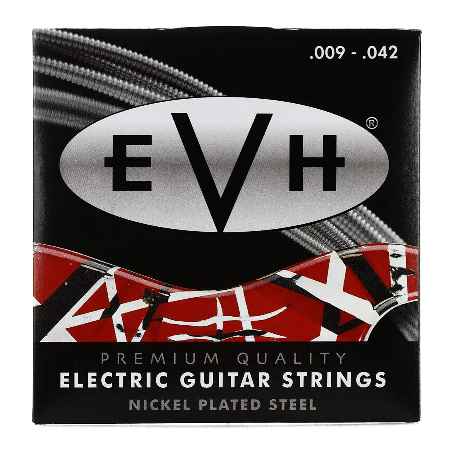 EVH Premium Nickel Plated Sweet Sounding Electric Guitar Strings .009 .042
