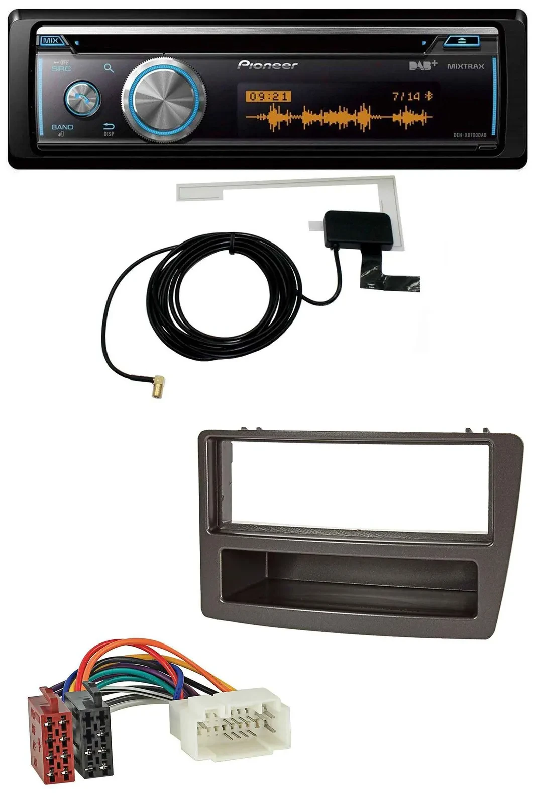 Автомагнитола Pioneer Bluetooth DAB MP3 USB CD для Honda Civic 2004–2006 (автоматический климат‑контроль)