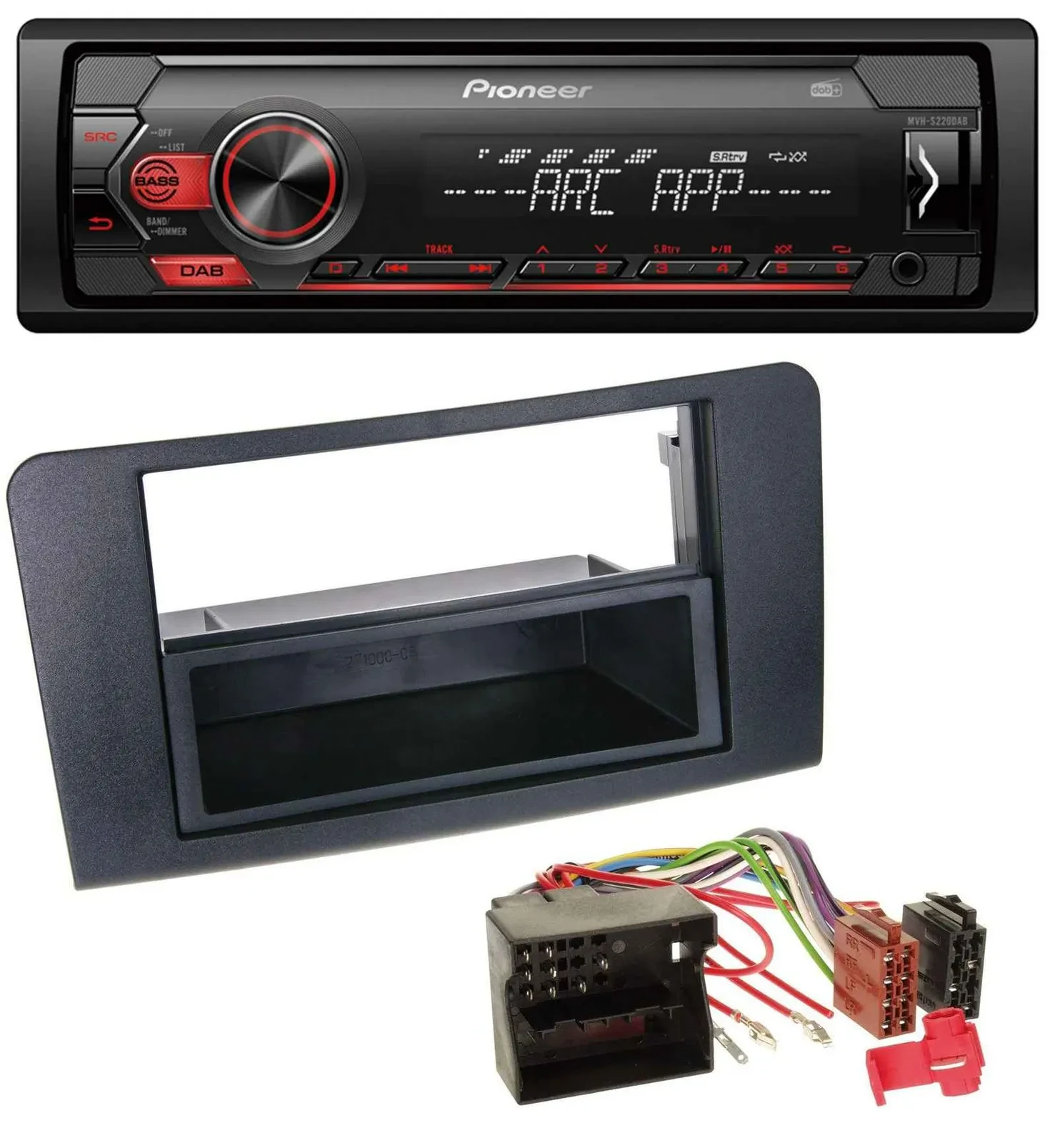 Pioneer DAB 1DIN MP3 AUX USB Autoradio für Mercedes ML (ab 2006)