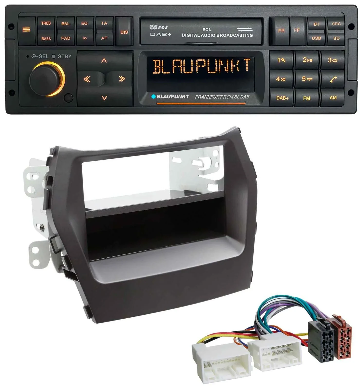 Blaupunkt USB DAB SD MP3 Bluetooth Autoradio für Hyundai Santa Fe (ab 2012)