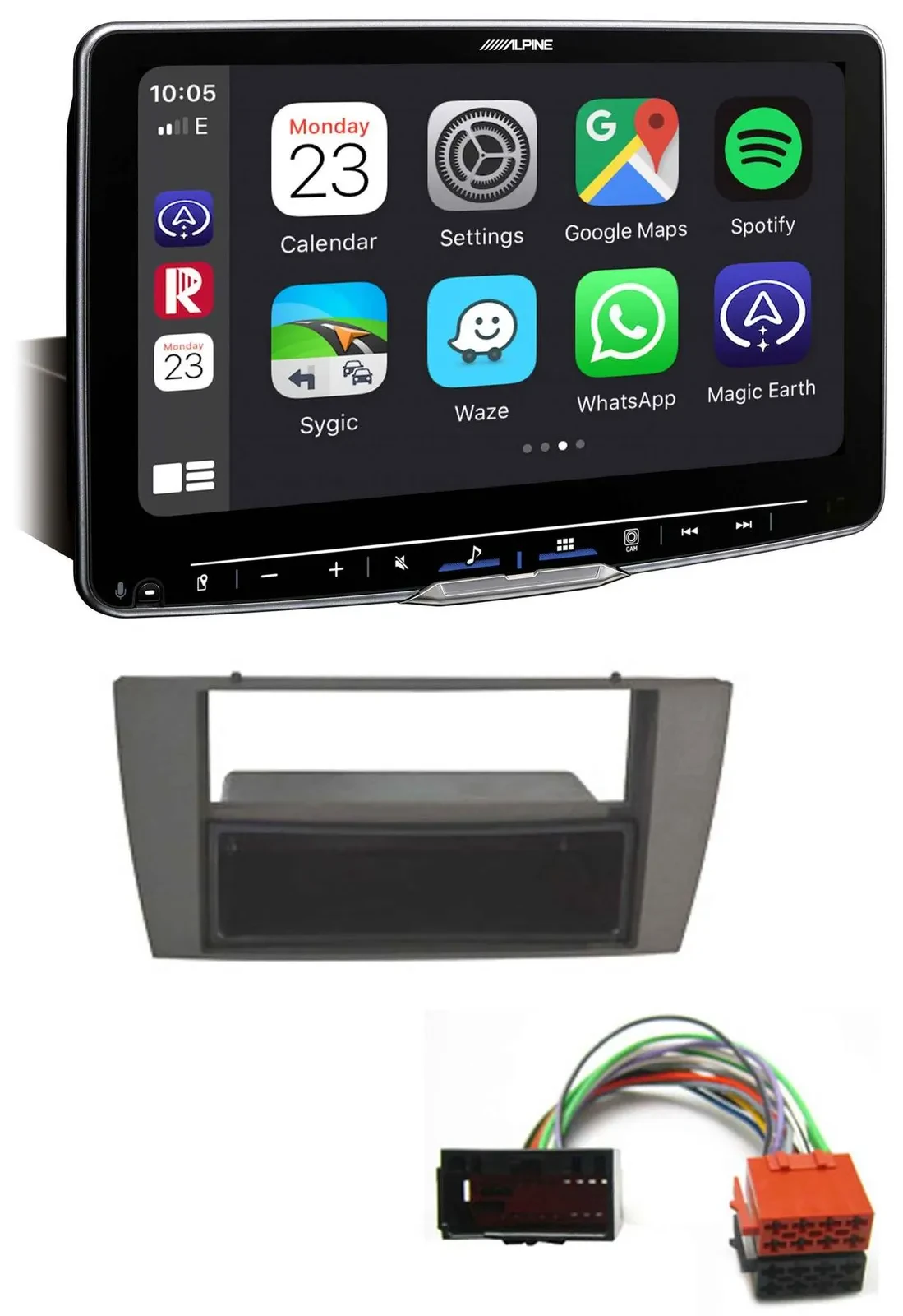 Alpine Bluetooth MP3 USB DAB Autoradio für Jaguar S-Type X-Type 2003-2008