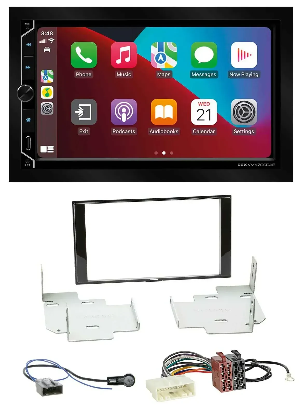 ESX 2DIN DAB USB MP3 Bluetooth Autoradio für Nissan Micra Note ab 2013