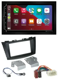 ESX 2DIN DAB USB MP3 Bluetooth Autoradio für Suzuki Swift (ab 2010)