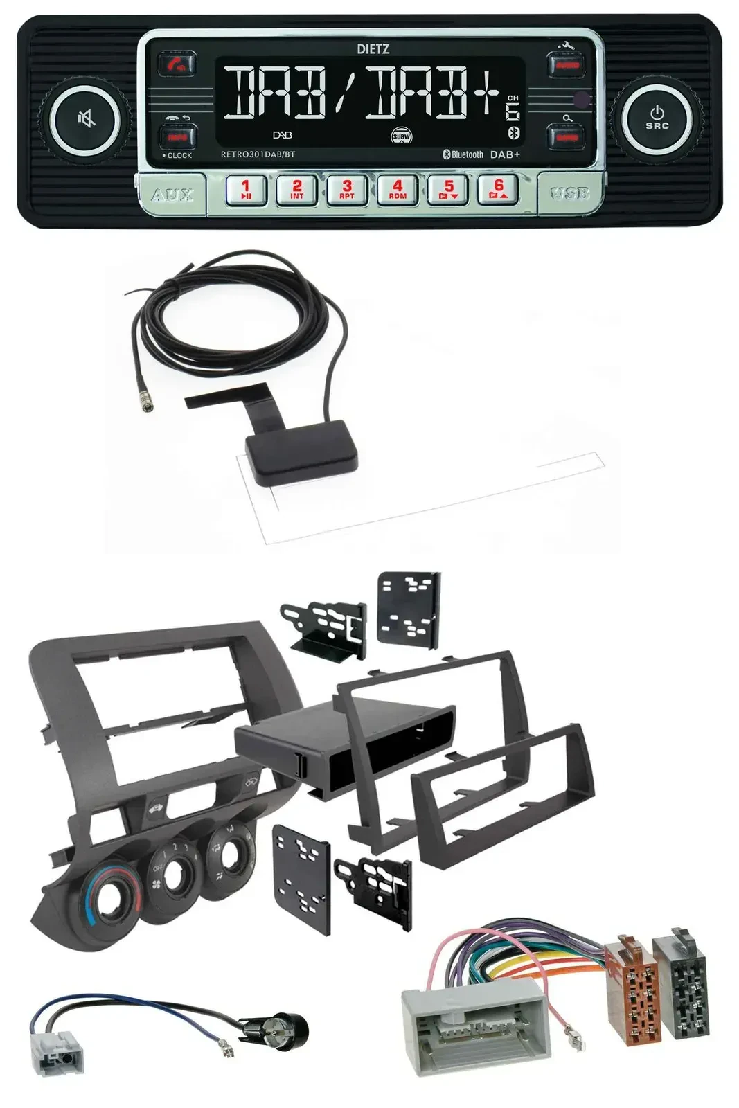 Dietz DAB Bluetooth USB MP3 Autoradio für Honda Fit 06-07 nur US-Importe