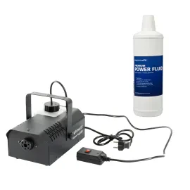 LightmaXX Nano Fog 600+ Nebelmaschinen Set, 600W, Fernbedienung, 1L Nebelfluid