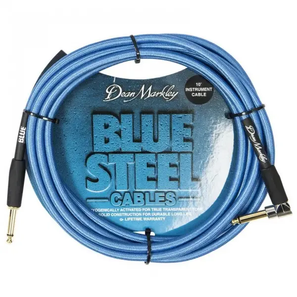 Инструментальный кабель Dean Markley DMBSIN10R Blue Steel 3 м