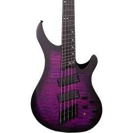 Legator Ninja Bass MultiScale 5 String Electric Bass Purple Burst