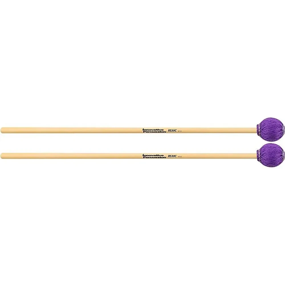 Палочки для виброфона/маримбы Innovative Percussion Rattan Marimba/Vibraphone Mallets Medium Hard Purple Cord