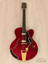 Электрогитара полуакустическая Gibson Chet Atkins Country Gentleman Cherry w/ Bigsby & Case, Yamano 1989