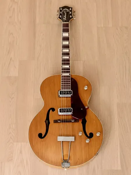 Электрогитара полуакустическая Bacon Belmont Gretsch-Made Archtop SS Natural w/case USA 1950s