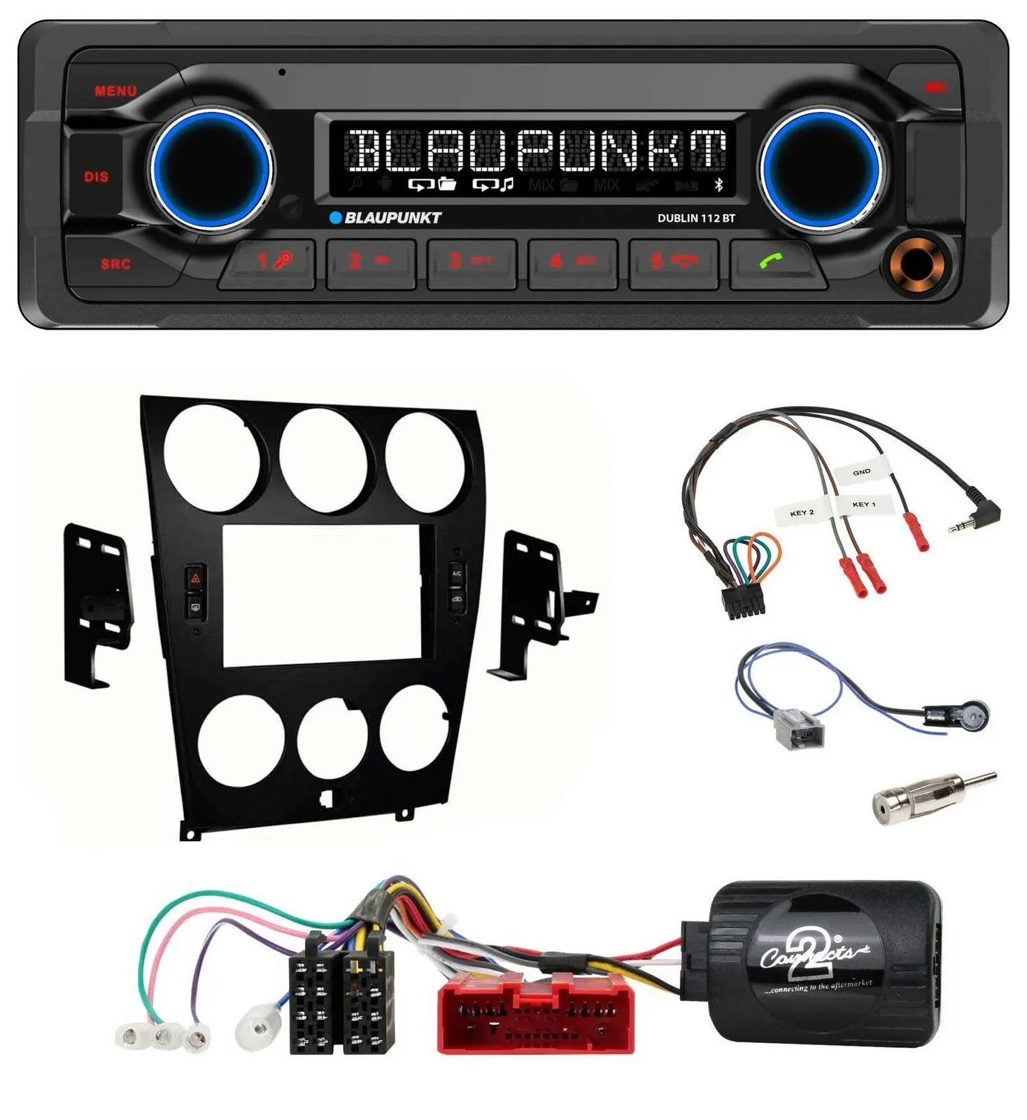 Автомагнитола для Mazda 6 (2006–2008) Blaupunkt Bluetooth, USB, MP3