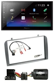 Pioneer USB Bluetooth DAB 2DIN Lenkrad Autoradio für Alfa Romeo GT 147 2000-2008