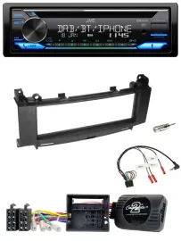 JVC Bluetooth Lenkrad USB DAB CD Autoradio für Mercedes A-Klasse 05-12 B-Klasse