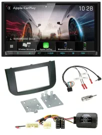 Kenwood Lenkrad 2DIN USB DAB Bluetooth Autoradio für Mitsubishi Colt 2008-2020