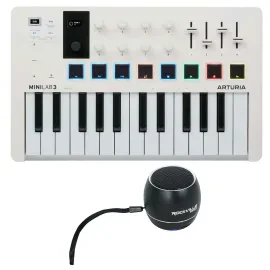 Arturia Minilab 3 25-Key USB MIDI Keyboard Controller+Portable Bluetooth Speaker