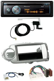 Pioneer Bluetooth DAB MP3 USB CD Autoradio für Toyota Yaris (11-14) - silber