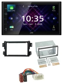 JVC DAB 2DIN MP3 Bluetooth USB Autoradio für Opel Agila B Suzuki Splash 2008-201
