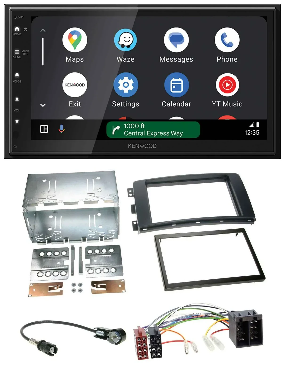 Kenwood DAB Bluetooth USB MP3 2DIN Autoradio für Smart ForFour 04-06 ForTwo 07-1