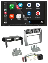 JBL USB 2DIN MP3 Bluetooth AUX Autoradio für Fiat Grande Punto 05-09 anthrazit m