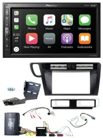 Автомагнитола для Audi Q5 8R (2008–2017) Pioneer 2-DIN, DAB, Bluetooth, USB, совместима с кнопками на руле, с инфоадаптером