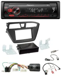 Автомагнитола Pioneer 1-DIN DAB USB MP3 для Hyundai i20 (с 2015) с поддержкой управления на руле