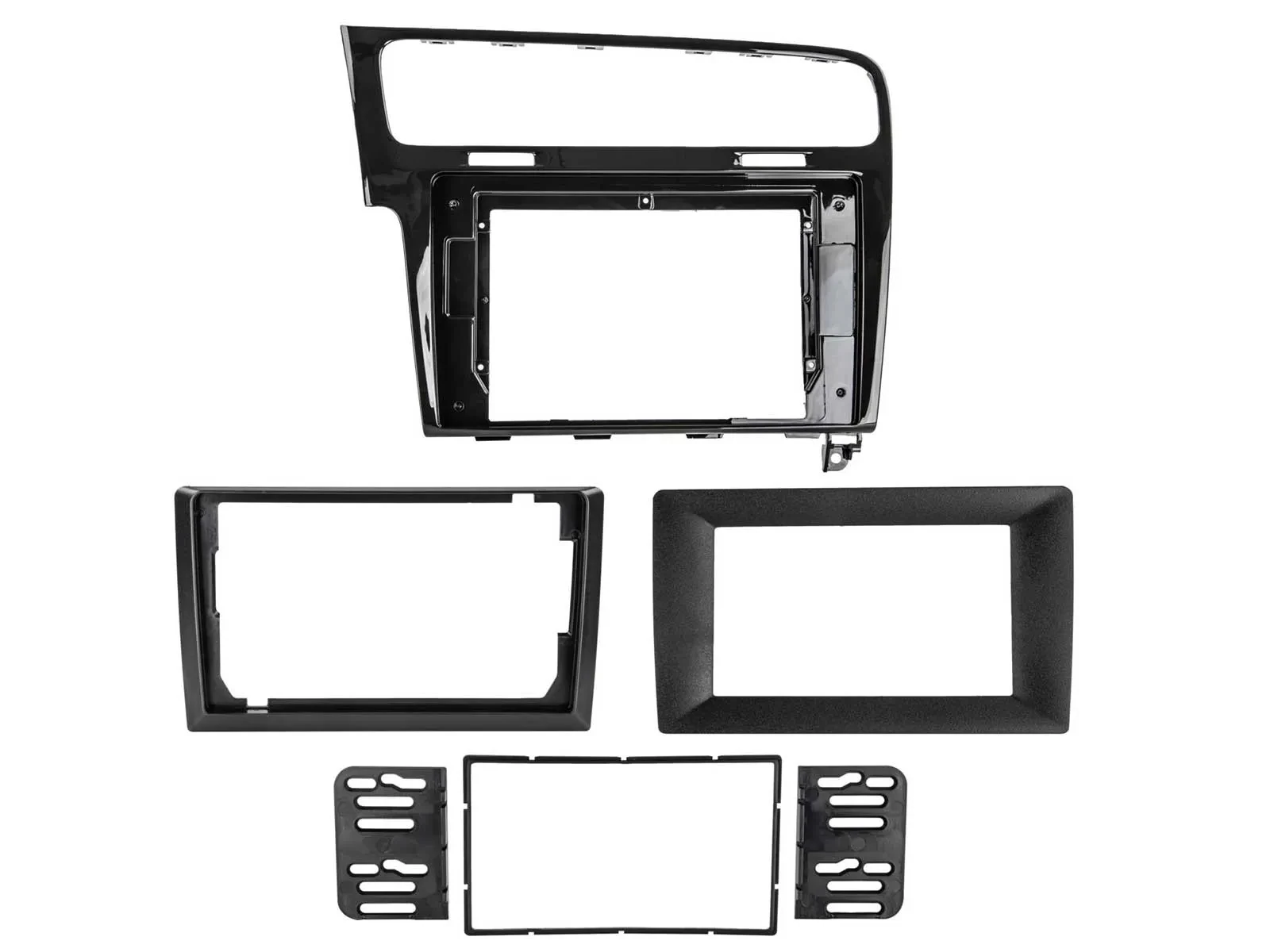 Radioblende für 10 9 7 Zoll Autoradio für VW Golf VII 7 2012-2020 Klavierlack