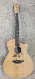 Luna WL Bamboo Grand Auditorium Satin Finish Acoustic/Electric Guitar