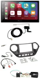 Pioneer USB Bluetooth DAB Lenkrad 2DIN Autoradio für Hyundai i10 ab 2014