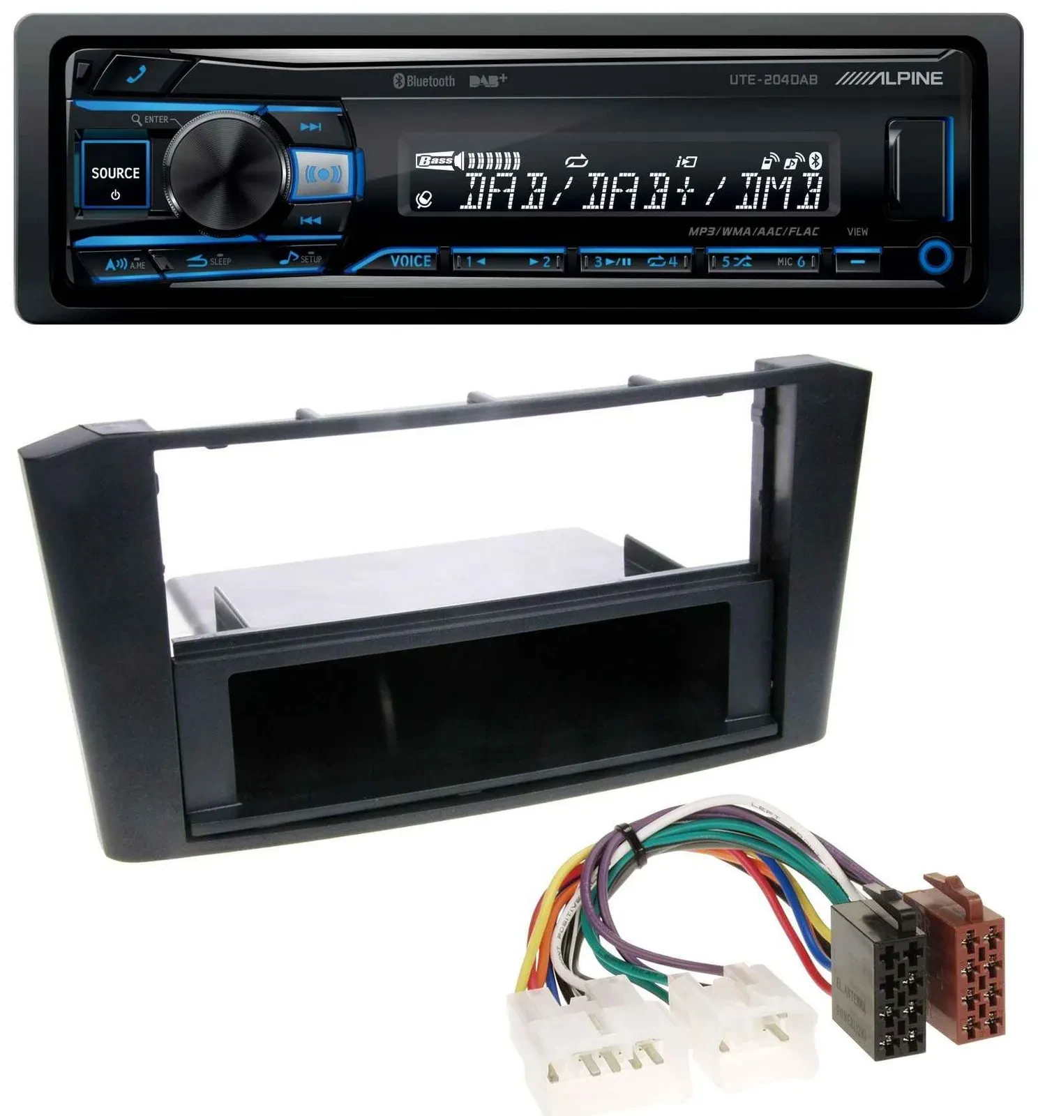 Автомагнитола для Toyota Avensis T25 (2003–2009) Alpine USB Bluetooth DAB MP3