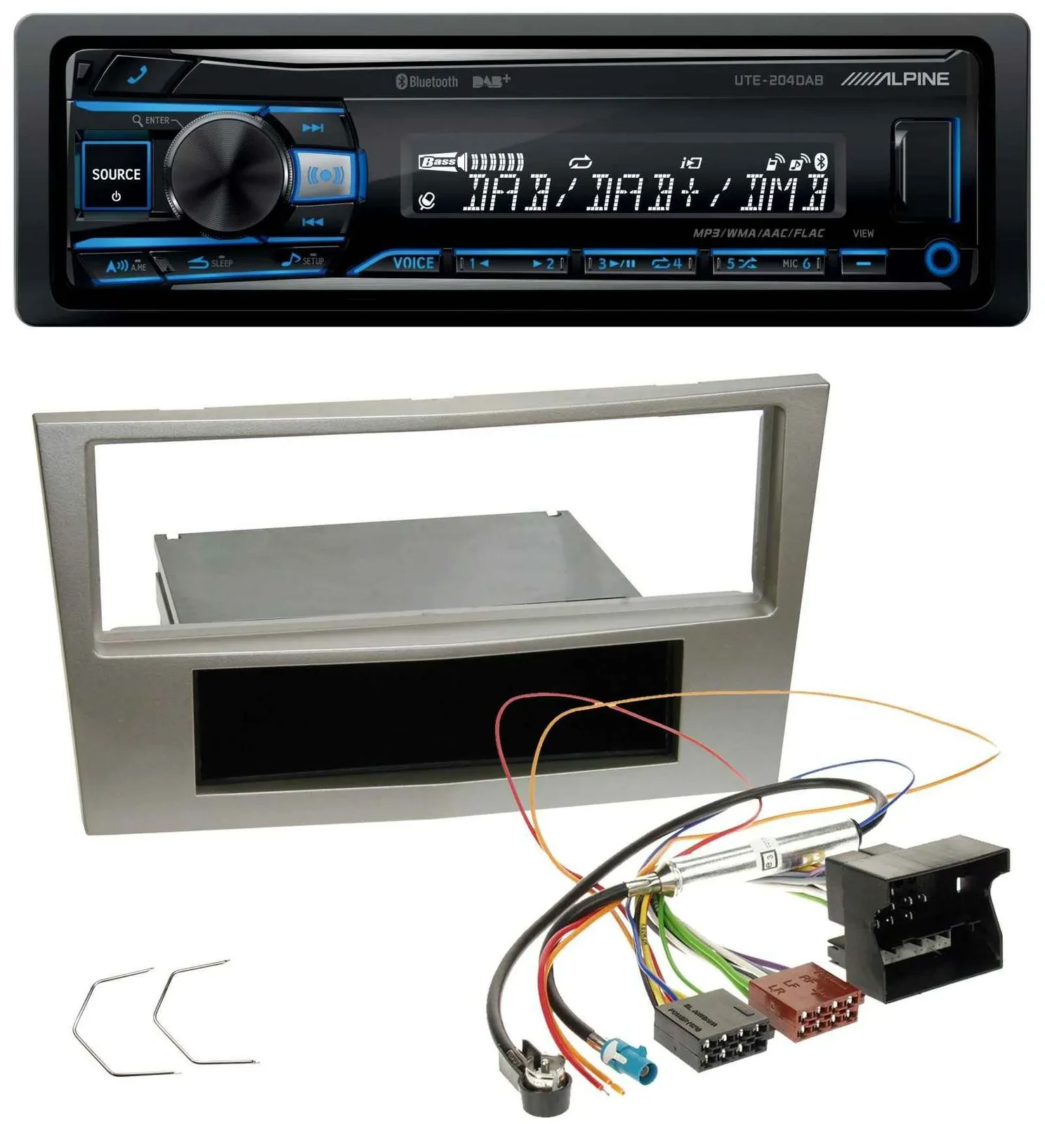 Alpine USB Bluetooth DAB MP3 Autoradio für Opel Zafira B Astra H Corsa D ab 2005