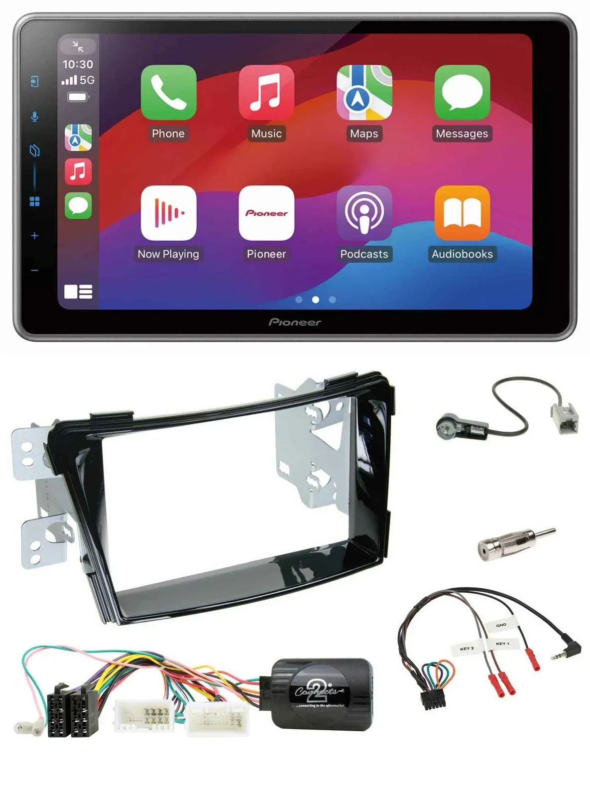 Pioneer Lenkrad USB DAB Bluetooth 2DIN Autoradio für Hyundai i40 ab 2011 VF Klav