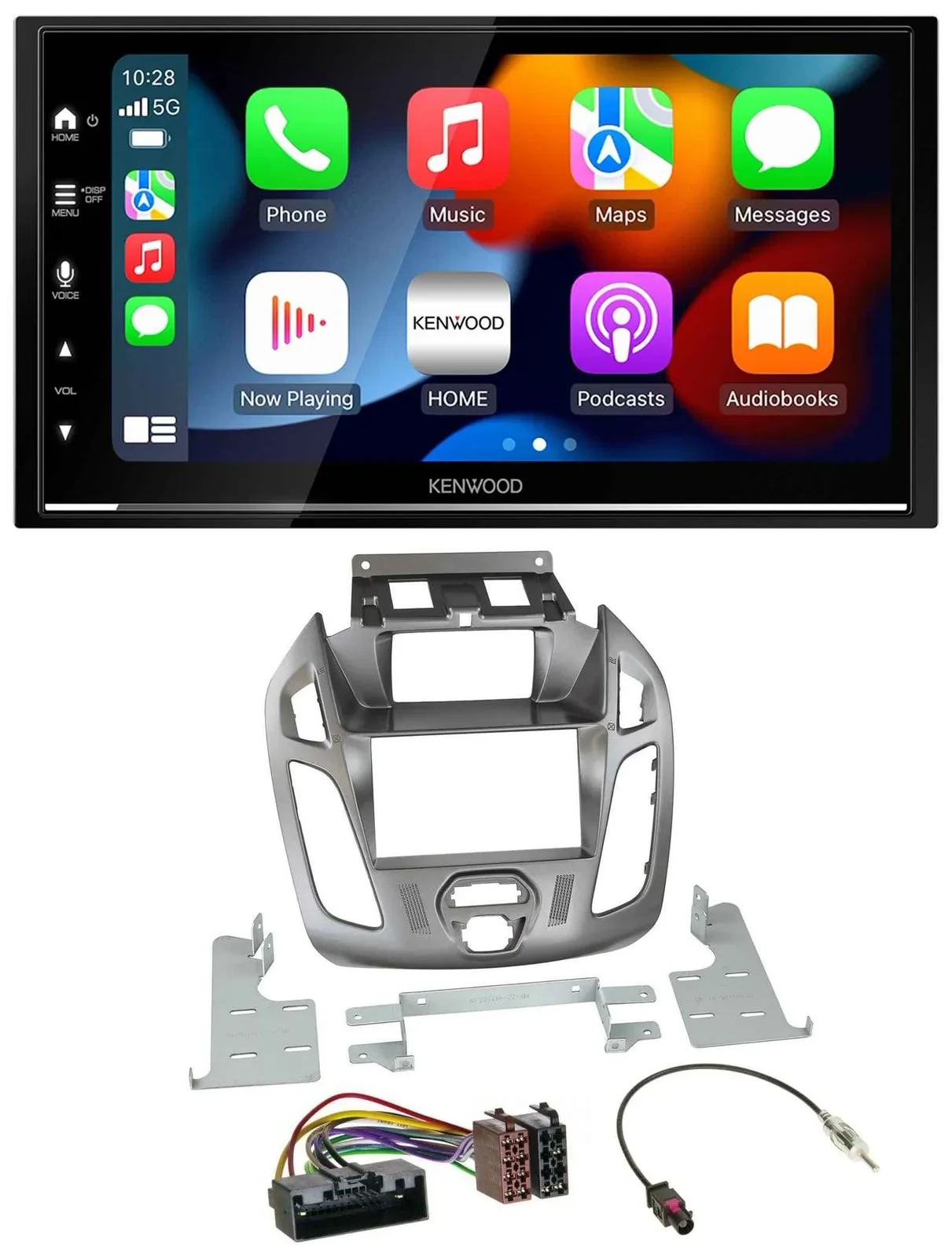 Kenwood DAB USB Bluetooth 2DIN MP3 Autoradio für Ford Transit 12-18 Display Conn