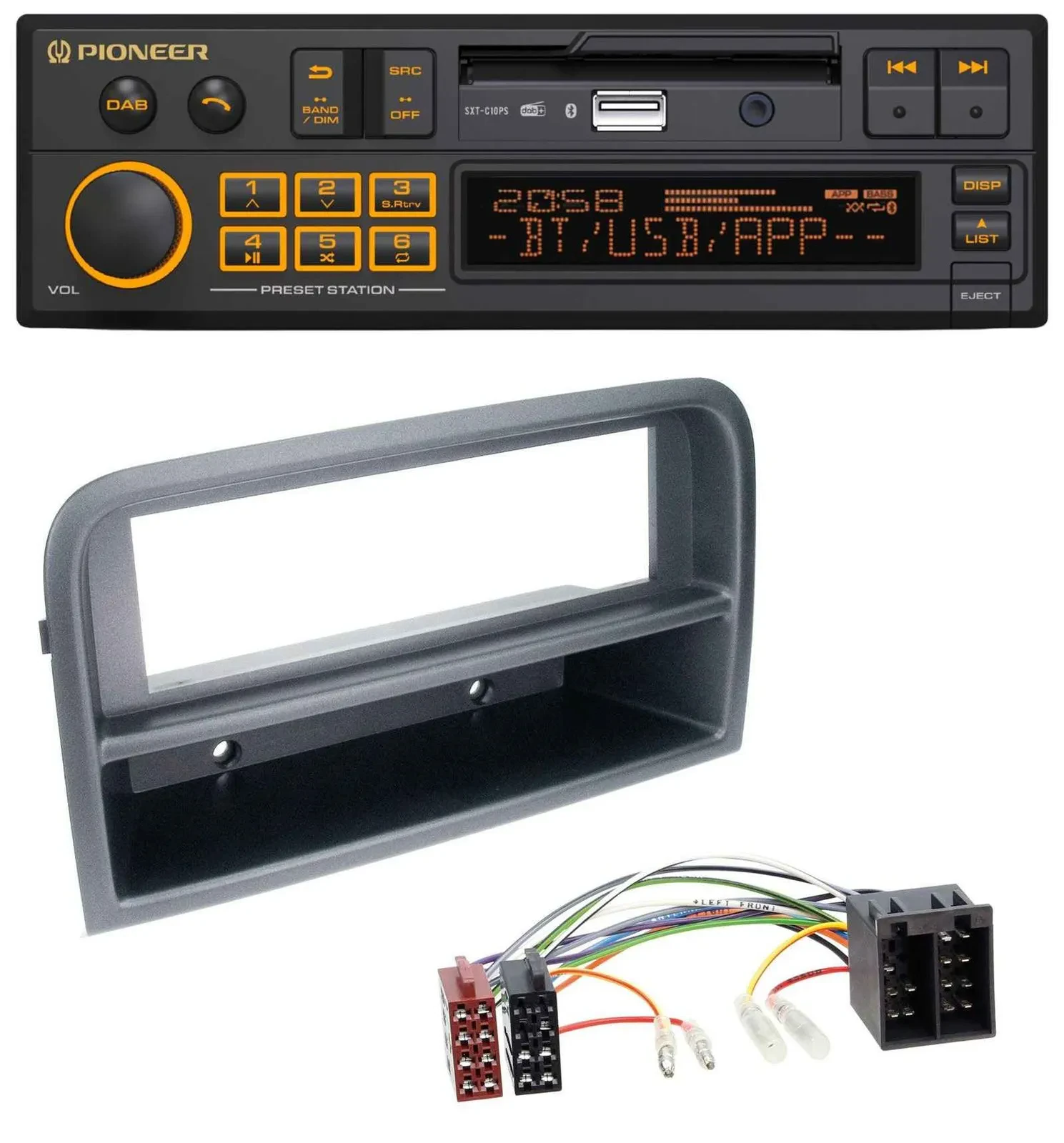 Pioneer DAB MP3 USB Bluetooth Autoradio für Fiat Croma (ab 2005)