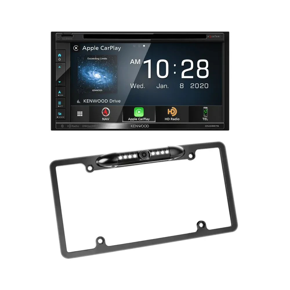 Автомагнитола Kenwood DNX697S 6.75" CD/DVD сенсорный экран с камерой номерного знака (набор)
