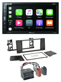 Pioneer DVD 2DIN MP3 DAB Bluetooth USB Autoradio für BMW 5er (E39) X5 Rundpin