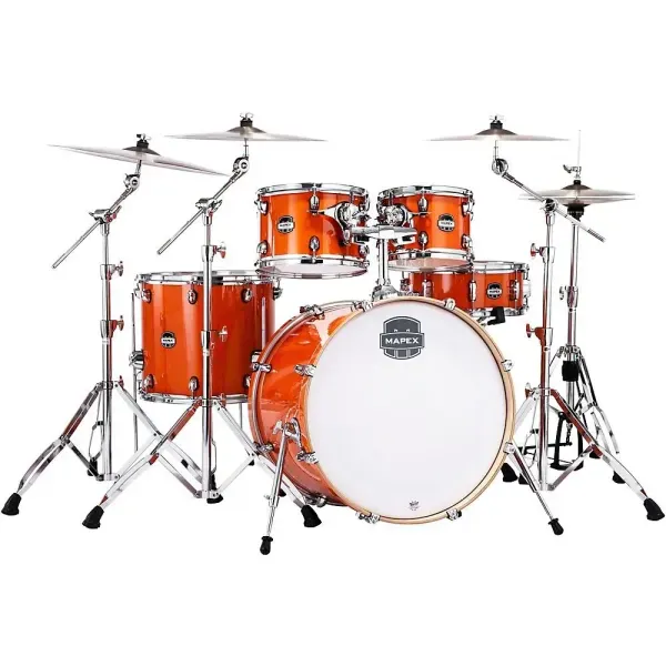 Mapex Mars Maple Rock 5-Piece Shell Pack with 22 in. Bass Drum Glossy Amber