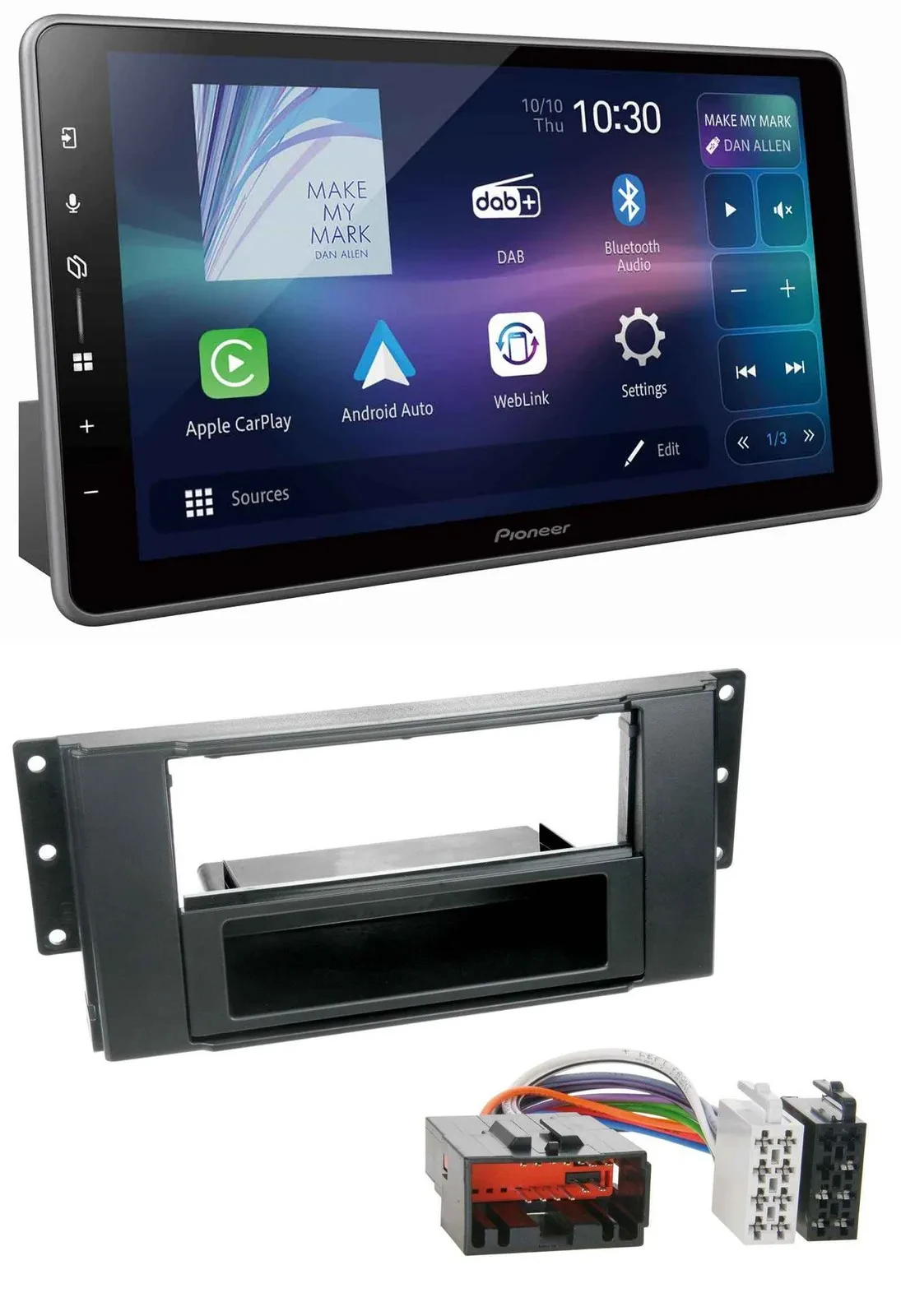 Автомагнитола для Land Rover Freelander 2007–2010 Pioneer Bluetooth, USB, DAB, MP3